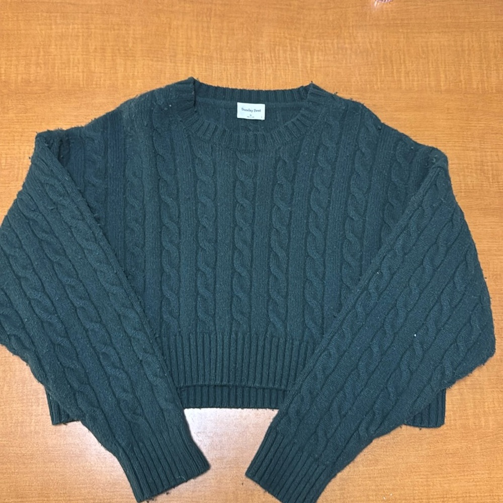 Aritzia Sunday Best Peggy Cropped Sweater